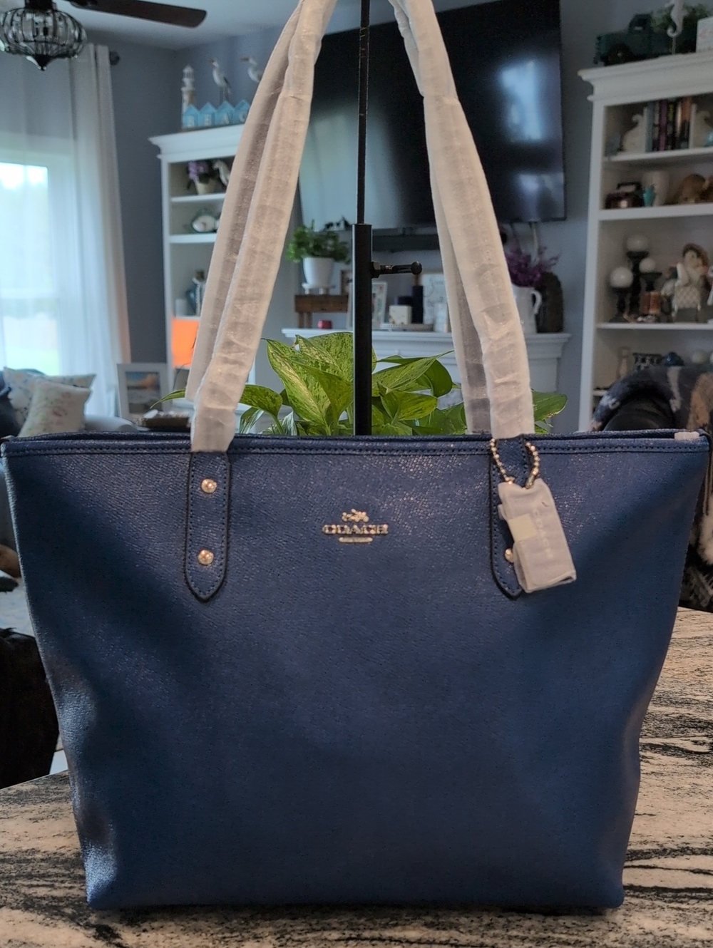 Coach Crossgrain Leather City Tote - RARE COLOR